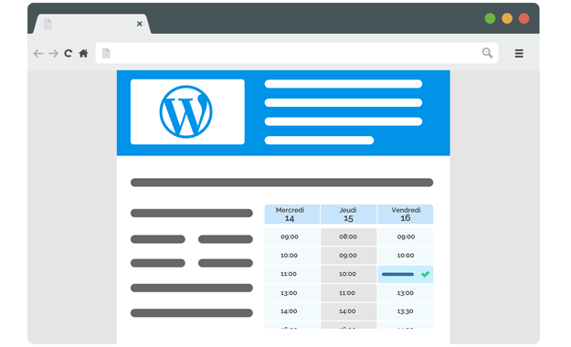 Plugin Wordpress - Prise de rendez-vous par internet