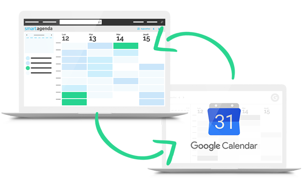 Agenda connecté synchronisé avec Google Agenda