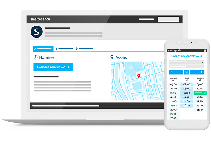 Prise de rendez-vous en ligne avec paiement par carte bancaire