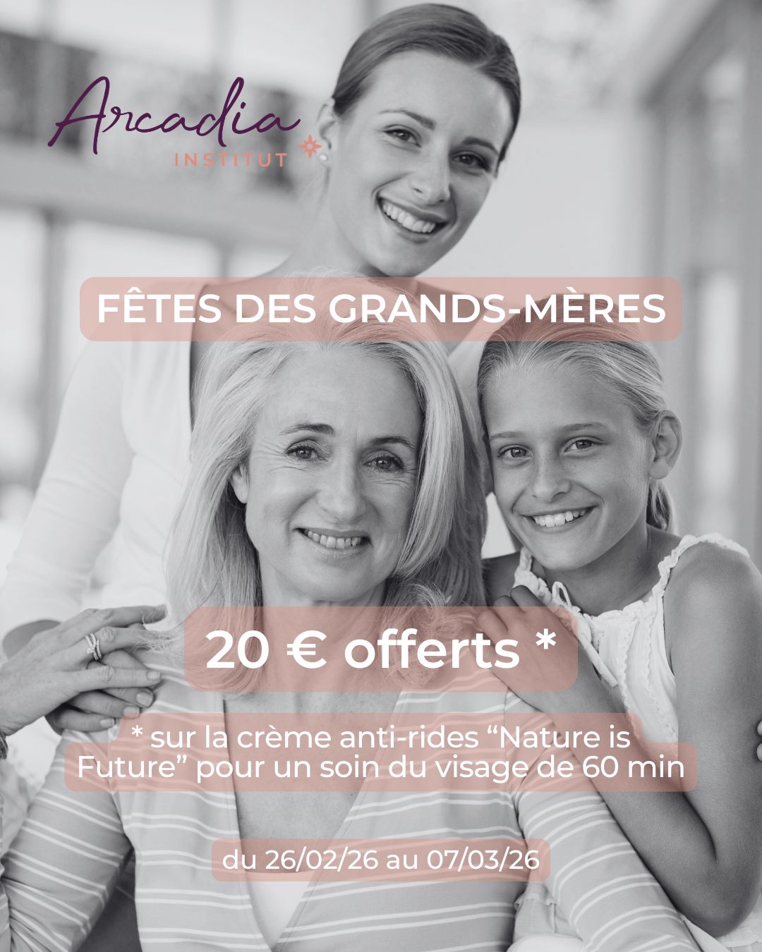 Offre spéciale Fete des grands-meres