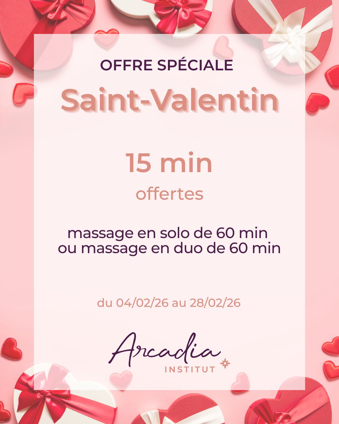 Offre spéciale Saint-Valentin