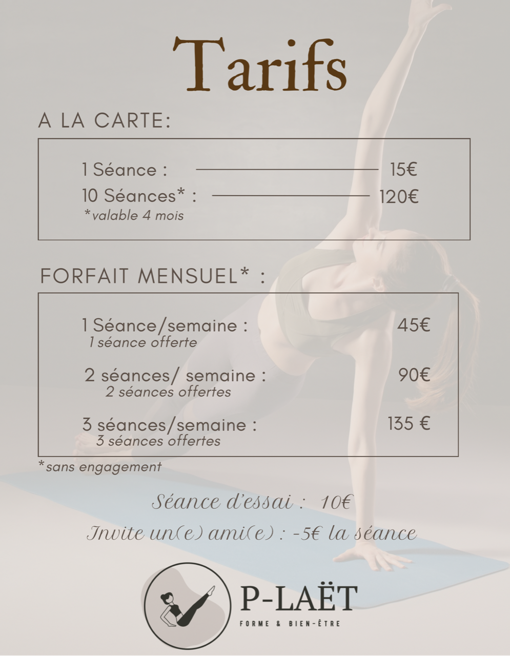 tarifs